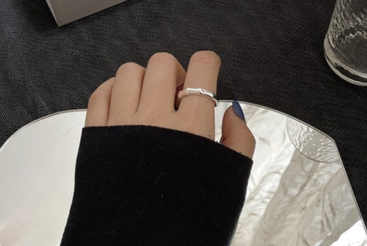 Bamboo - Sterling Silver Adjustable Ring