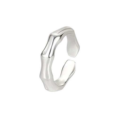 Bamboo - Sterling Silver Adjustable Ring