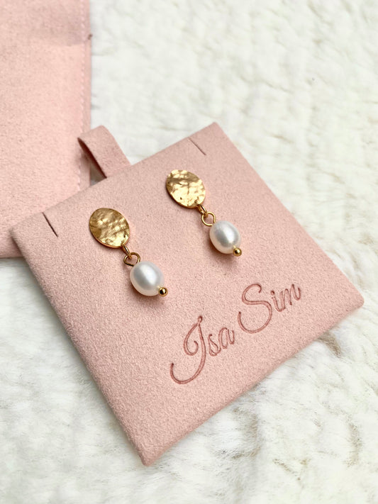 Máiréad - 18K Gold Baroque Freshwater Pearls Earrings