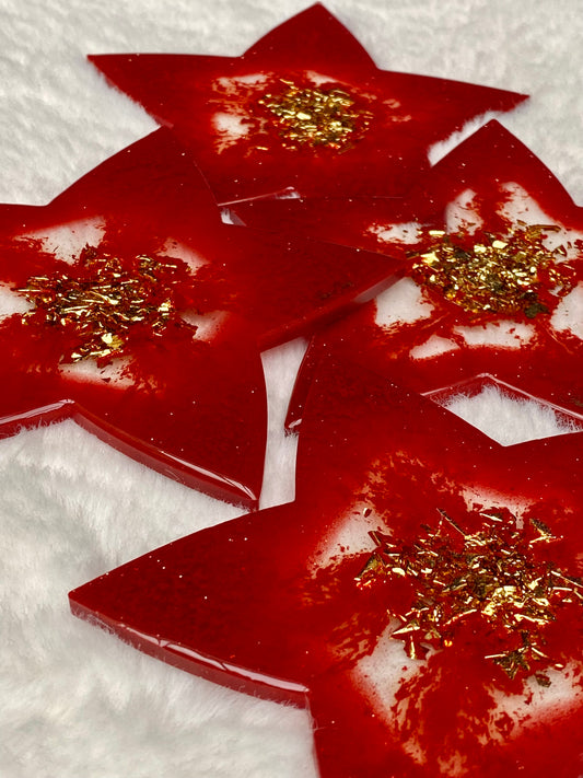 Wish Upon a Star - 24K Gold Leaf and Resin Coasters/ Trays