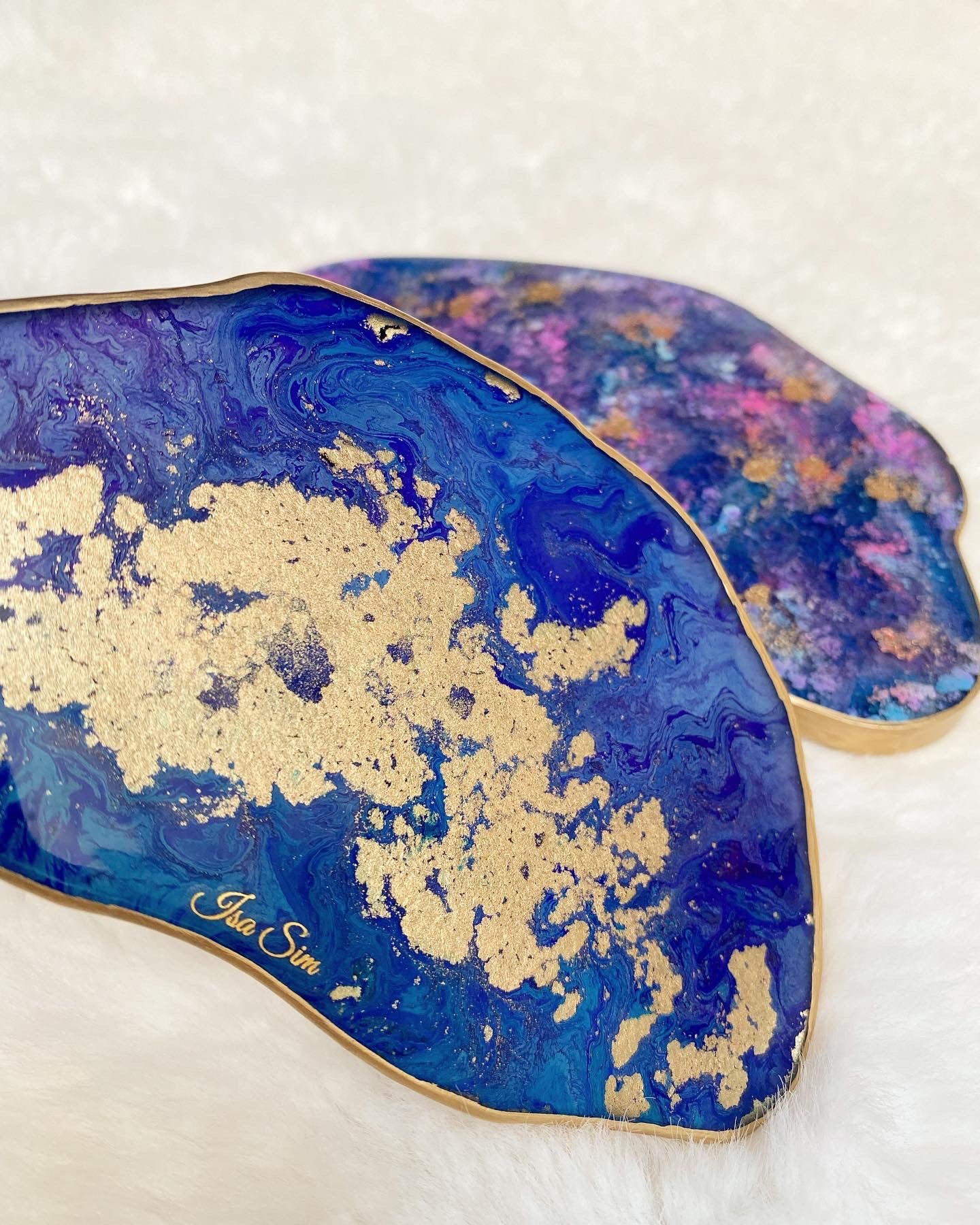 Islands - Resin and Alcohol Ink Coasters Set